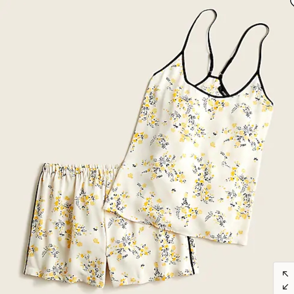 J crew Easy-luxe eco tank pajama set in budding floralItem AZ983 Grande Jardin
